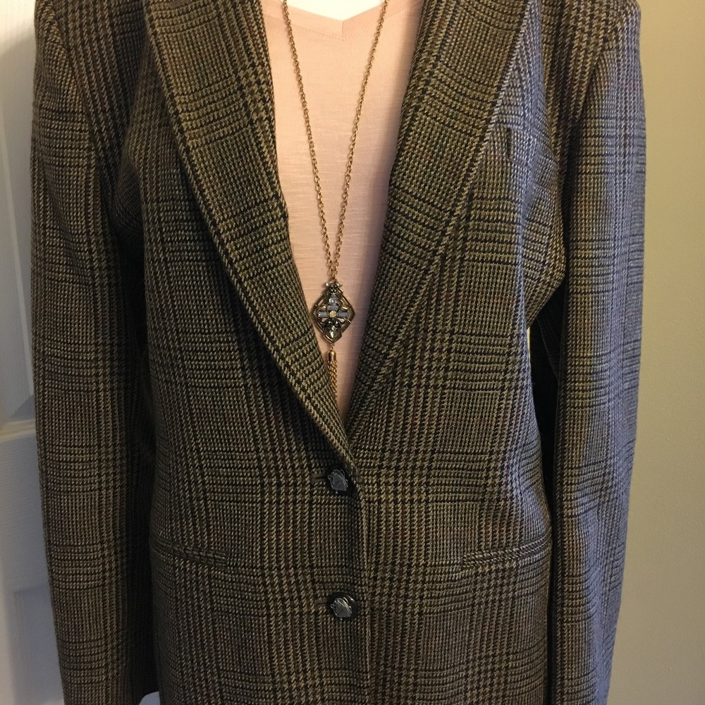Ralph Lauren Wool Riding Blazer w/Elbow Patches